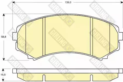 Комплект тормозных колодок, дисковый тормоз GIRLING купить