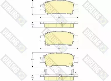 Комплект тормозных колодок, дисковый тормоз GIRLING купить