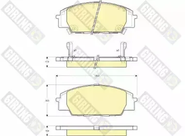 Комплект тормозных колодок, дисковый тормоз GIRLING купить