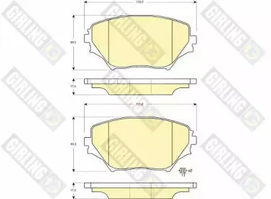 Комплект тормозных колодок, дисковый тормоз GIRLING купить