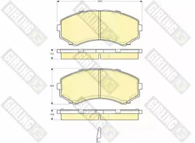 Комплект тормозных колодок, дисковый тормоз GIRLING купить