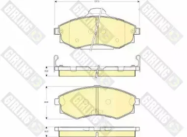 Комплект тормозных колодок, дисковый тормоз GIRLING купить