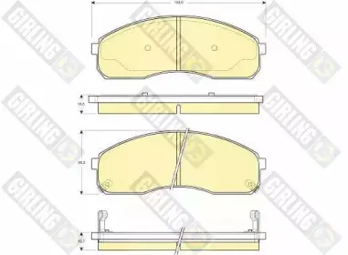Комплект тормозных колодок, дисковый тормоз GIRLING купить