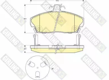 Комплект тормозных колодок, дисковый тормоз GIRLING купить