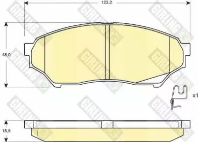 Комплект тормозных колодок, дисковый тормоз GIRLING купить