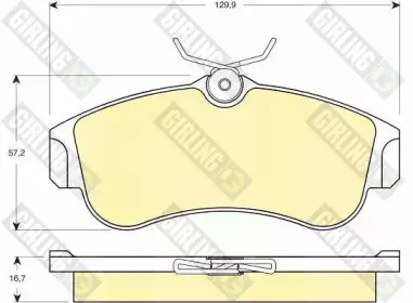 Комплект тормозных колодок, дисковый тормоз GIRLING купить