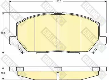 Комплект тормозных колодок, дисковый тормоз GIRLING купить
