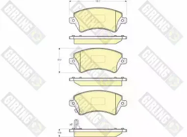 Комплект тормозных колодок, дисковый тормоз GIRLING купить