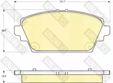 Комплект тормозных колодок, дисковый тормоз GIRLING купить