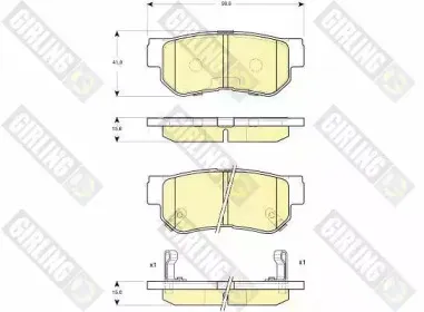 Комплект тормозных колодок, дисковый тормоз GIRLING купить