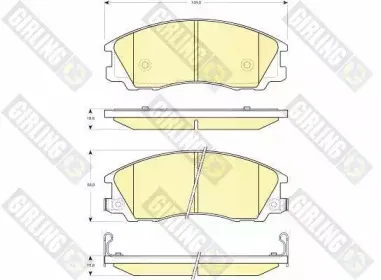 Комплект тормозных колодок, дисковый тормоз GIRLING купить