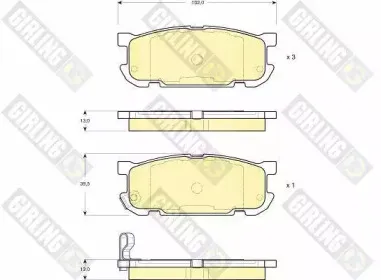 Комплект тормозных колодок, дисковый тормоз GIRLING купить