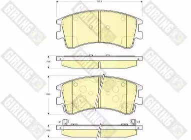 Комплект тормозных колодок, дисковый тормоз GIRLING купить