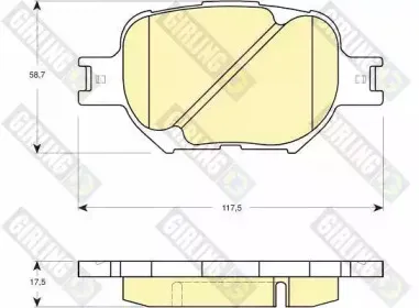 Комплект тормозных колодок, дисковый тормоз GIRLING купить