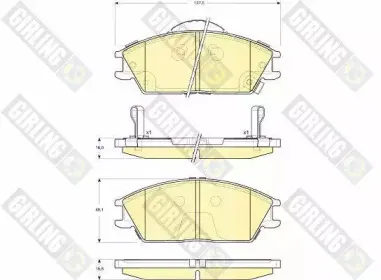 Комплект тормозных колодок, дисковый тормоз GIRLING купить
