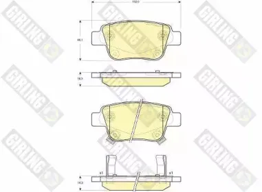 Комплект тормозных колодок, дисковый тормоз GIRLING купить