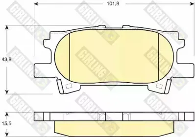 Комплект тормозных колодок, дисковый тормоз GIRLING купить