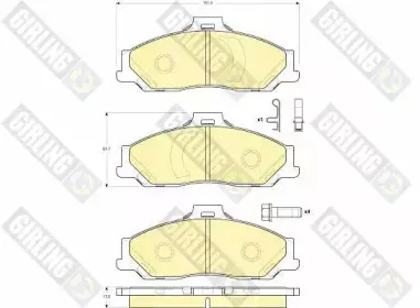 Комплект тормозных колодок, дисковый тормоз GIRLING купить