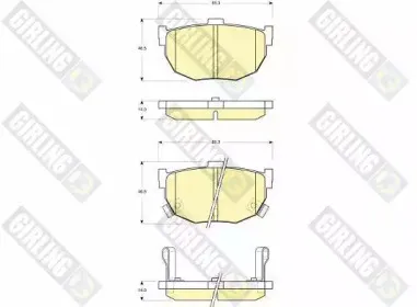 Комплект тормозных колодок, дисковый тормоз GIRLING купить
