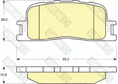 Комплект тормозных колодок, дисковый тормоз GIRLING купить