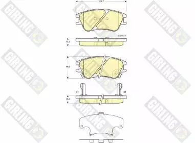 Комплект тормозных колодок, дисковый тормоз GIRLING купить
