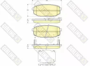 Комплект тормозных колодок, дисковый тормоз GIRLING купить