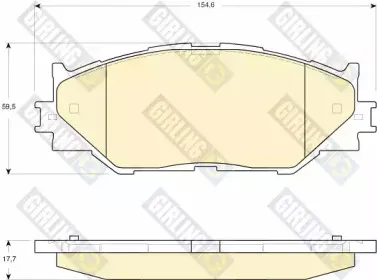 Комплект тормозных колодок, дисковый тормоз GIRLING купить