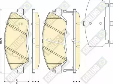 Комплект тормозных колодок, дисковый тормоз GIRLING купить