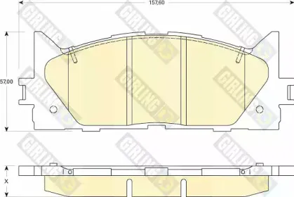 Комплект тормозных колодок, дисковый тормоз GIRLING купить