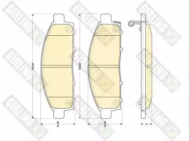 Комплект тормозных колодок, дисковый тормоз GIRLING купить
