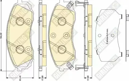 Комплект тормозных колодок, дисковый тормоз GIRLING купить