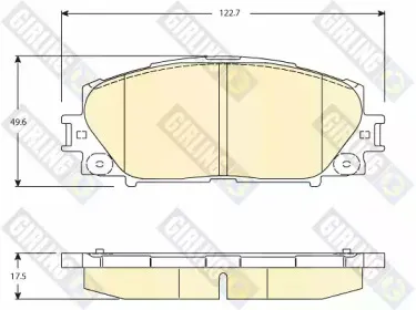 Комплект тормозных колодок, дисковый тормоз GIRLING купить