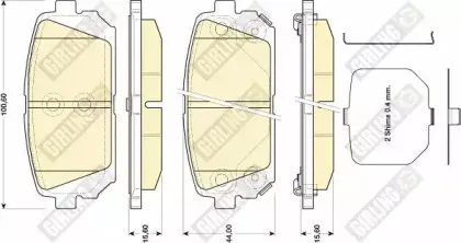 Комплект тормозных колодок, дисковый тормоз GIRLING купить