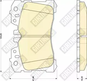 Комплект тормозных колодок, дисковый тормоз GIRLING купить