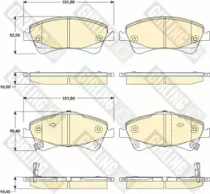 Комплект тормозных колодок, дисковый тормоз GIRLING купить