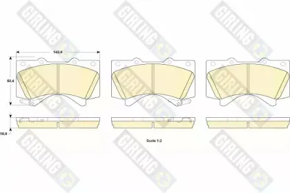 Комплект тормозных колодок, дисковый тормоз GIRLING купить