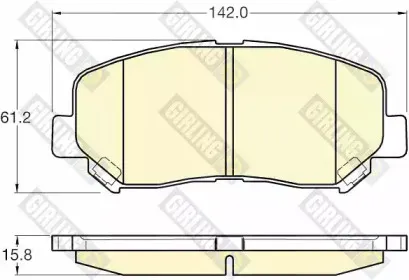 Комплект тормозных колодок, дисковый тормоз GIRLING купить