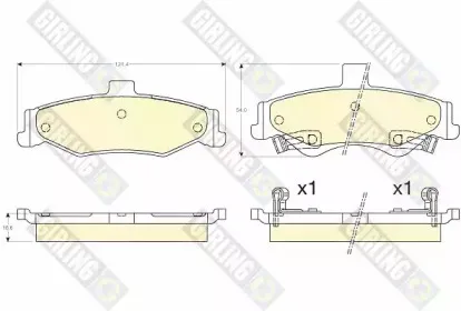 Комплект тормозных колодок, дисковый тормоз GIRLING купить