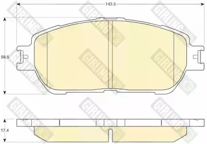 Комплект тормозных колодок, дисковый тормоз GIRLING купить