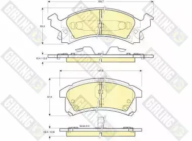 Комплект тормозных колодок, дисковый тормоз GIRLING купить