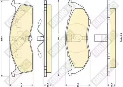 Комплект тормозных колодок, дисковый тормоз GIRLING купить