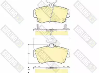 Комплект тормозных колодок, дисковый тормоз GIRLING купить