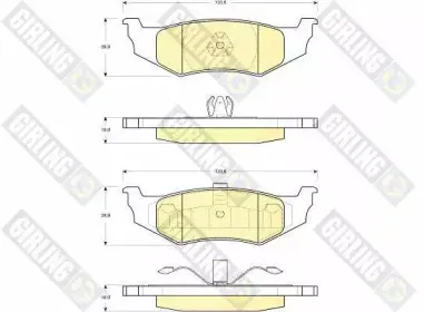 Комплект тормозных колодок, дисковый тормоз GIRLING купить