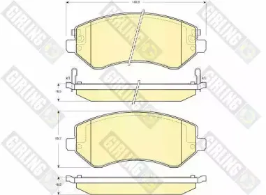 Комплект тормозных колодок, дисковый тормоз GIRLING купить