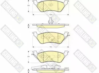 Комплект тормозных колодок, дисковый тормоз GIRLING купить