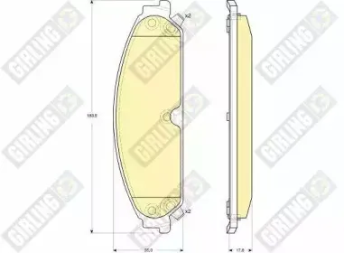 Комплект тормозных колодок, дисковый тормоз GIRLING купить