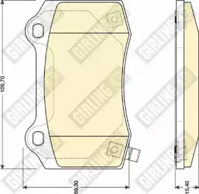 Комплект тормозных колодок, дисковый тормоз GIRLING купить