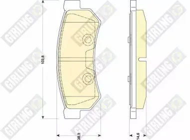 Комплект тормозных колодок, дисковый тормоз GIRLING купить