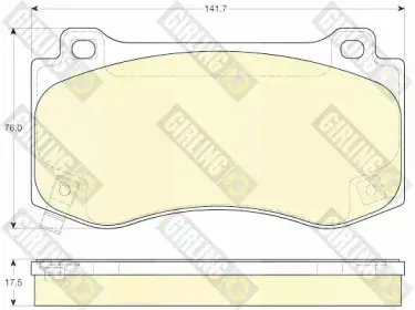 Комплект тормозных колодок, дисковый тормоз GIRLING купить