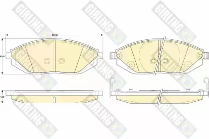 Комплект тормозных колодок, дисковый тормоз GIRLING купить
